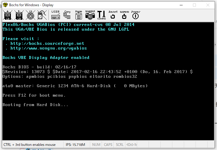 yoshikaz1986's tweet image. #自作OS
BIOSパラメータブロックの領域、確保。
何もしないブートプログラム。