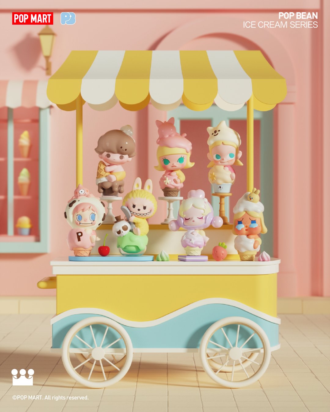 POP MART POP BEAN アイスクリーム Series POP BEAN Ice Cream Series Box Set - POP MART (United States)