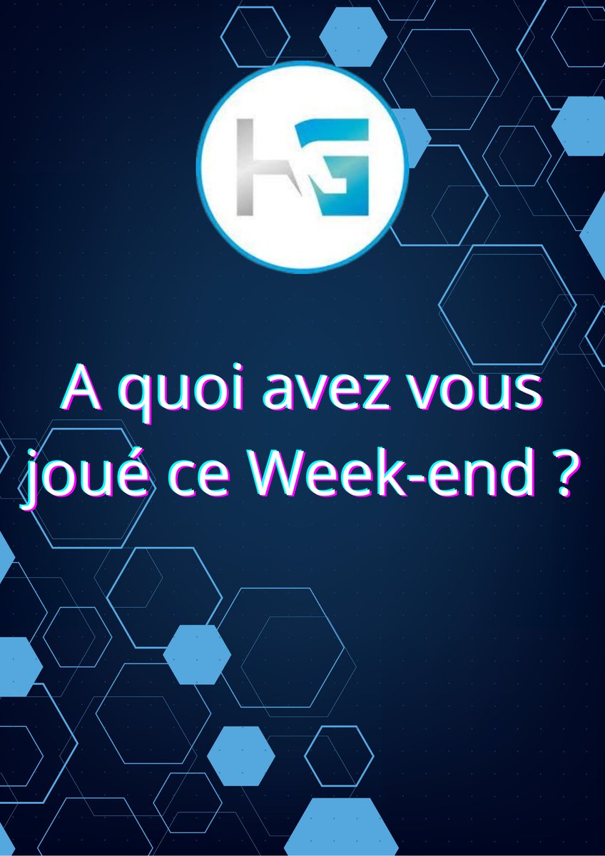 Bonjour et bonne semaine tout le monde !