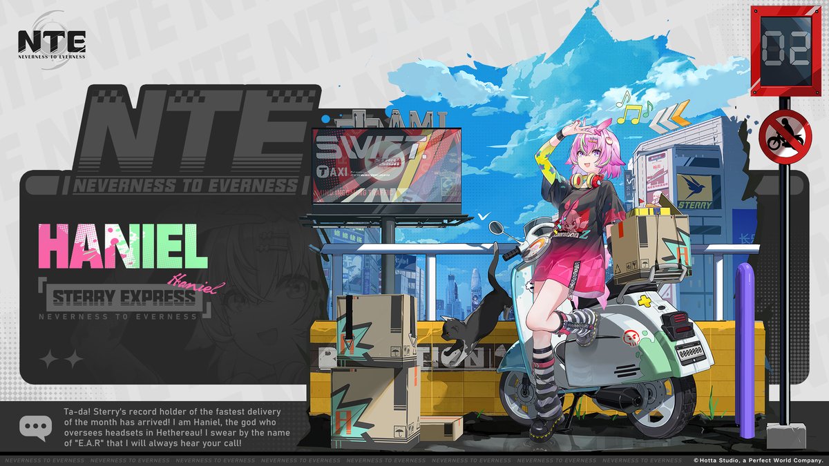 NTE - Neverness to Everness (@nte_gl) on Twitter photo Character Introduction | Haniel
Ta-da! Sterry's record holder of the fastest delivery of the month has arrived!
I am Haniel, the god who oversees headsets in Hethereau! I swear by the name of "E.A.R" that I will always hear your call!
Follow <a href="/NTE_GL/">NTE Global</a> and repost this to enter a Character Introduction | Haniel
Ta-da! Sterry's record holder of the fastest delivery of the month has arrived!
I am Haniel, the god who oversees headsets in Hethereau! I swear by the name of "E.A.R" that I will always hear your call!
Follow <a href="/NTE_GL/">NTE Global</a> and repost this to enter a