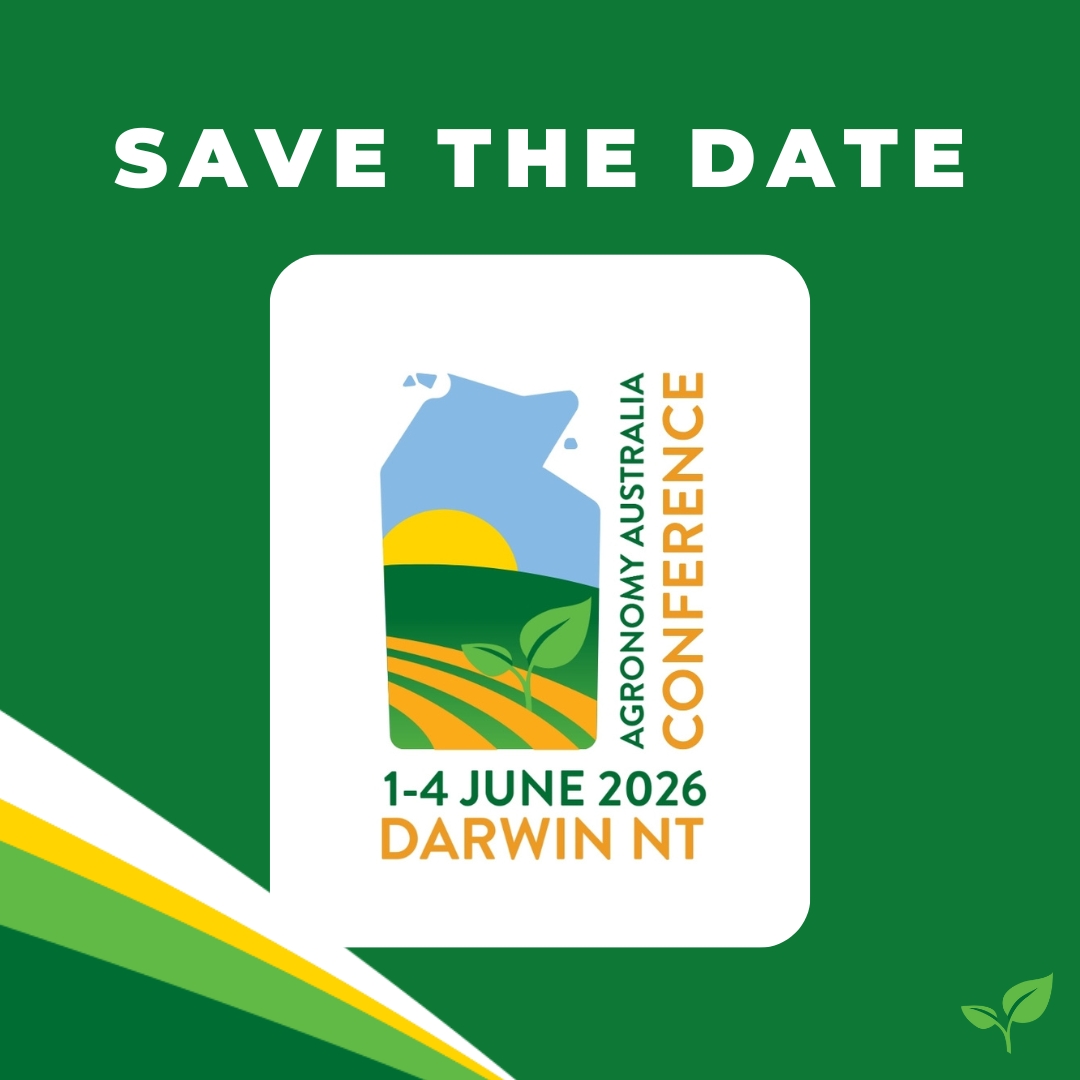 Agronomy Australia (@agronomyaus) on Twitter photo ๐ฟ Save the Date! The 2026 Australian Agronomy Conference heads to Darwin 1-4 June๐For the first time EVER in the NT, weโll explore โAgronomy for a Diverse Futureโ with field trips, top speakers & tropical innovation.๐aapevents.eventsair.com/aa2026/ <a href="/CDUni/">Charles Darwin University</a> <a href="/theGRDC/">GRDC</a> <a href="/GRDCNorth/">GRDC North</a> ๐ฟ Save the Date! The 2026 Australian Agronomy Conference heads to Darwin 1-4 June๐For the first time EVER in the NT, weโll explore โAgronomy for a Diverse Futureโ with field trips, top speakers & tropical innovation.๐aapevents.eventsair.com/aa2026/ <a href="/CDUni/">Charles Darwin University</a> <a href="/theGRDC/">GRDC</a> <a href="/GRDCNorth/">GRDC North</a>