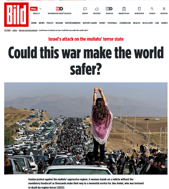 The most visited news website in Germany, whipping up support for illegal wars of aggression