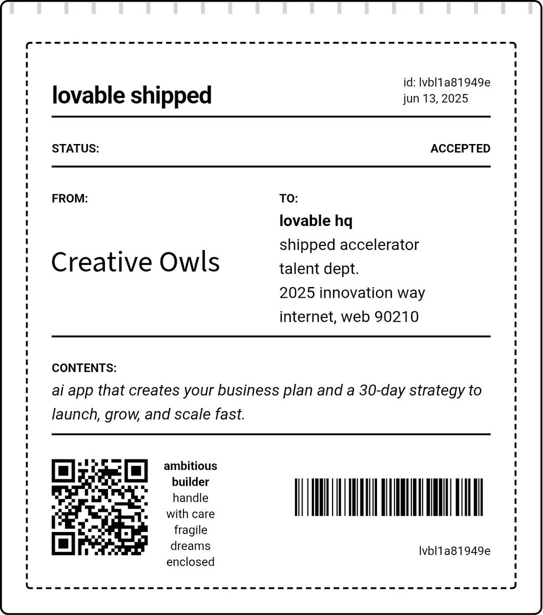 Also very excited to announce I've been accepted to <a href="/lovableshipped/">Lovable shipped</a> 
6-week startup program - ClearMind AI will be my project for this journey 🦄

Thank you <a href="/lovable_dev/">Lovable</a> ❤️