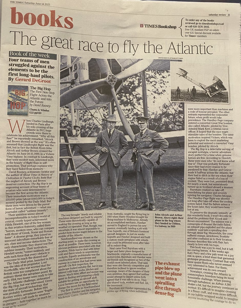 Well, this was a nice surprise. THE BIG HOP was "Book of the Week" in The Times this weekend!

Sorry it's a bit crumpled. I was in the pub (and was also a bit crumpled).

"This book was a joy to read."

Available now!

davidrooney.uk/the-big-hop