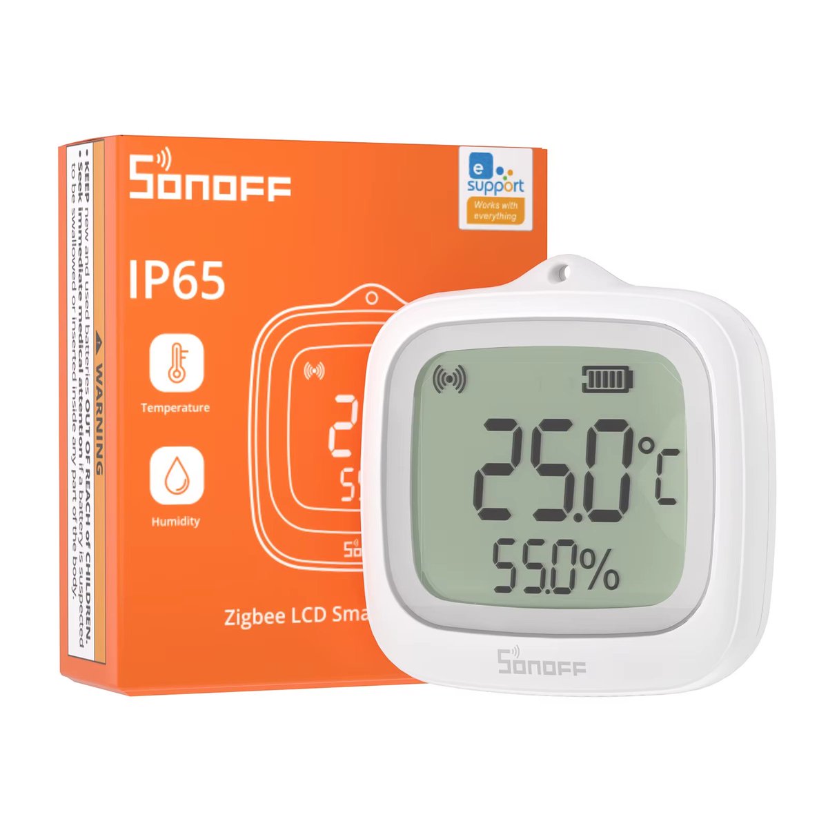 AlexKvazis's tweet image. Sonoff SNZB-02WD
s.click.aliexpress.com/e/_oopxTsI
Zigbee temperature and humidity sensor with large screen and IP65 protection — suitable for outdoor use (terrace, greenhouse, storage). Updates every 5 seconds. Range: -20 to +60°C. Fully supported in Zigbee2MQTT.
#sonoff #zigbee2mqtt…