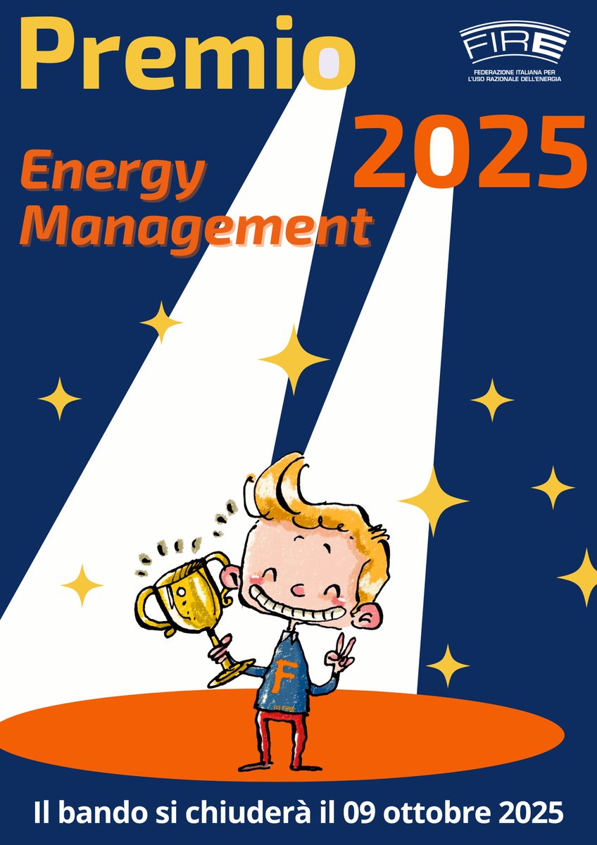 🎯Premio energy management 2025

✅Premio narrativo dedicato ai soci FIRE, agli energy manager e agli EGE SECEM che desiderano condividere la loro best practice più rappresentativa!

🟢Scadenza bando: 09 ottobre 2025

🟢fire-italia.org/premio-energy-…