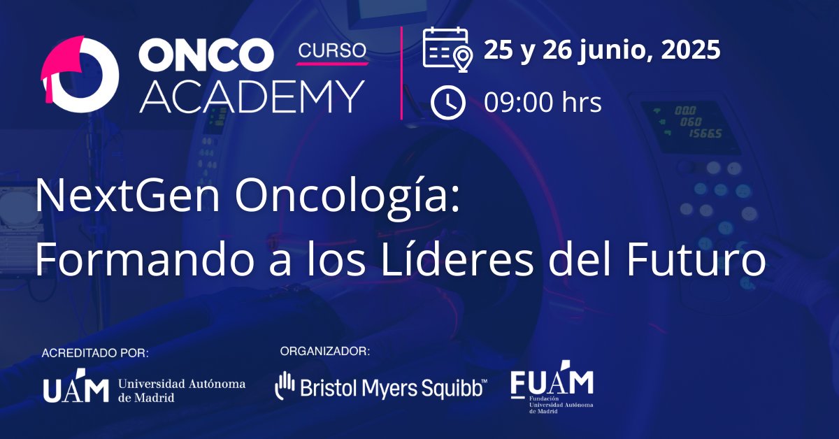 ¡Abiertas las inscripciones! 🔬Apúntate a la #MasterClass en estadios tempranos de tumores sólidos #NextGenOncología: Formando a los Líderes del Futuro. 
📍Campus UAM 280 | H.U. Puerta Hierro Majadahonda  
🔗eventos.uam.es/135792/detail/…