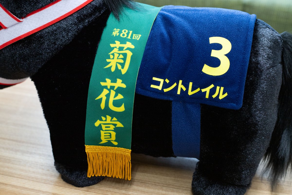 charatoru's tweet image. 🏇6月発売商品🏇
【サラブレッドコレクション ふわふわBIGぬいぐるみ(コントレイル)】

#サラブレッドコレクション より、無敗の三冠達成を果たした #コントレイル のふわふわBIGぬいぐるみが登場✨
チャームポイントの流星もしっかり再現しています📞

詳細はこちら🔍
⇒sk-japan.co.jp/charatoru/char…
