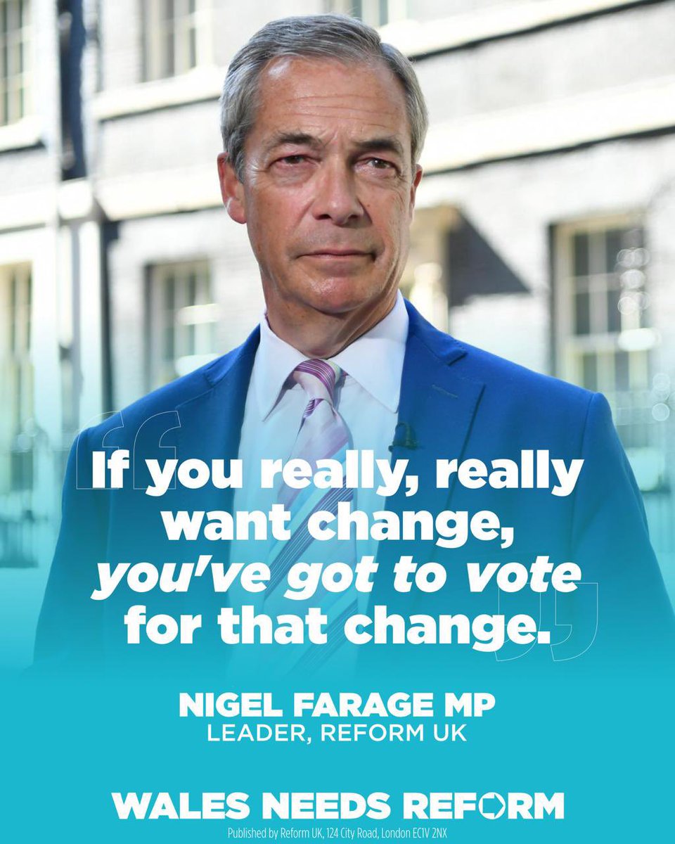 We told you Wales needs Reform. Now Wales wants Reform. Let’s make it happen. 

When you vote Reform, you get Reform.