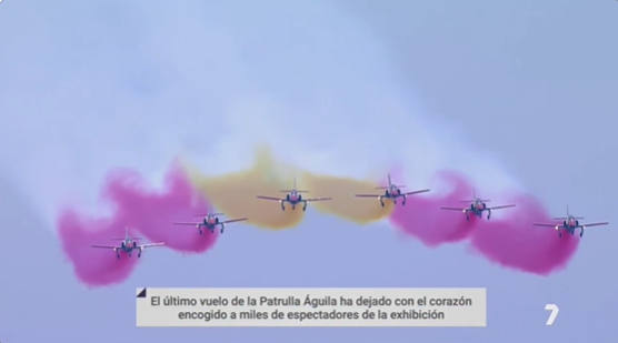 Dos30TV's tweet photo. MUY BIEN @la7tele emitiendo en directo la despedida de los aviones C-101 de #PatrullaÁguila ante el 11.2% de cuota, 20.000 de audiencia media y 89.000 espectadores únicos

🛩️ LÍDER sobre todas las cadenas en sus 5 horas de retransmisión

#QueVivaLaTele #Audiencias https://t.co/iMSebe9uGr