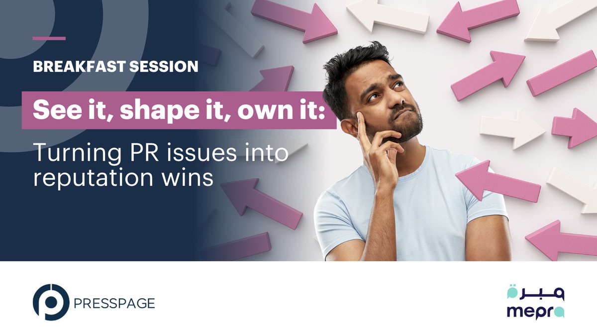 Have you registered yet? Secure your spot now, this is a session you don’t want to miss! 

🔍 Crisis or comms opportunity? The difference is how you handle it. Join MEPRA &amp; <a href="/PresspageHQ/">Presspage</a> on June 19 to master the art of turning PR risks into reputation wins.

Secure your spot now!