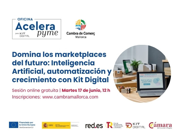 ¿Quieres vender en marketplaces y no sabes por dónde empezar?
Descubre cómo definir tu estrategia, escalar internacionalmente y aprovechar tendencias como la IA.
📅 17 junio 🕐 12 h 💻Online
🔗Inscripción gratuita cambramallorca.com/noticias-agend…
#TransformaciónDigital #NextGenerationEU
