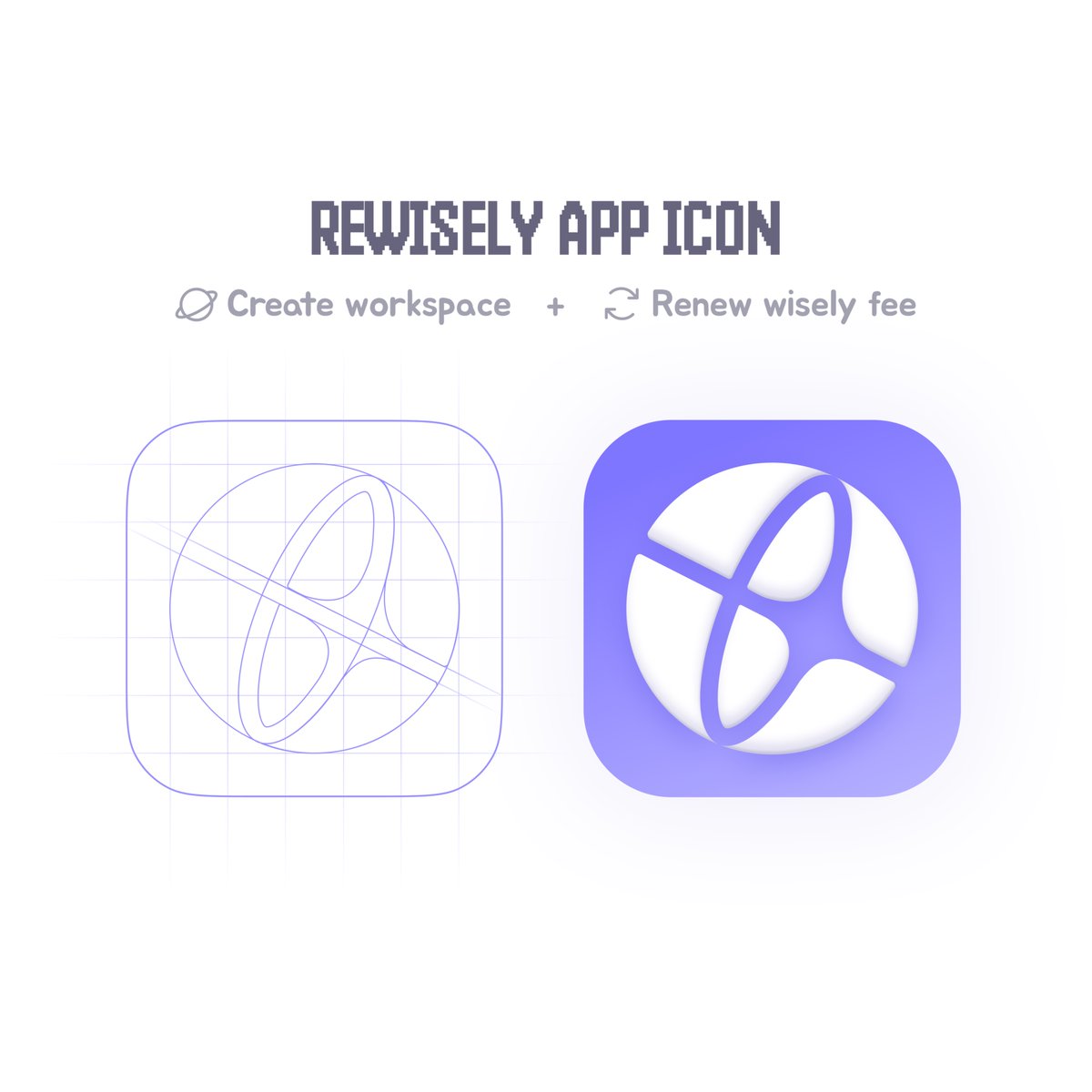 New app icon drop 🚀
From grid sketch → final logo ✏️✨
breaking out from just Ul screens into identity design.

Rewisely helps organisations manage member fees wisely and track payments smoothly.

More than just pixels — this one's personal
#branding #Logo #UIDesign  #APP #Icon
