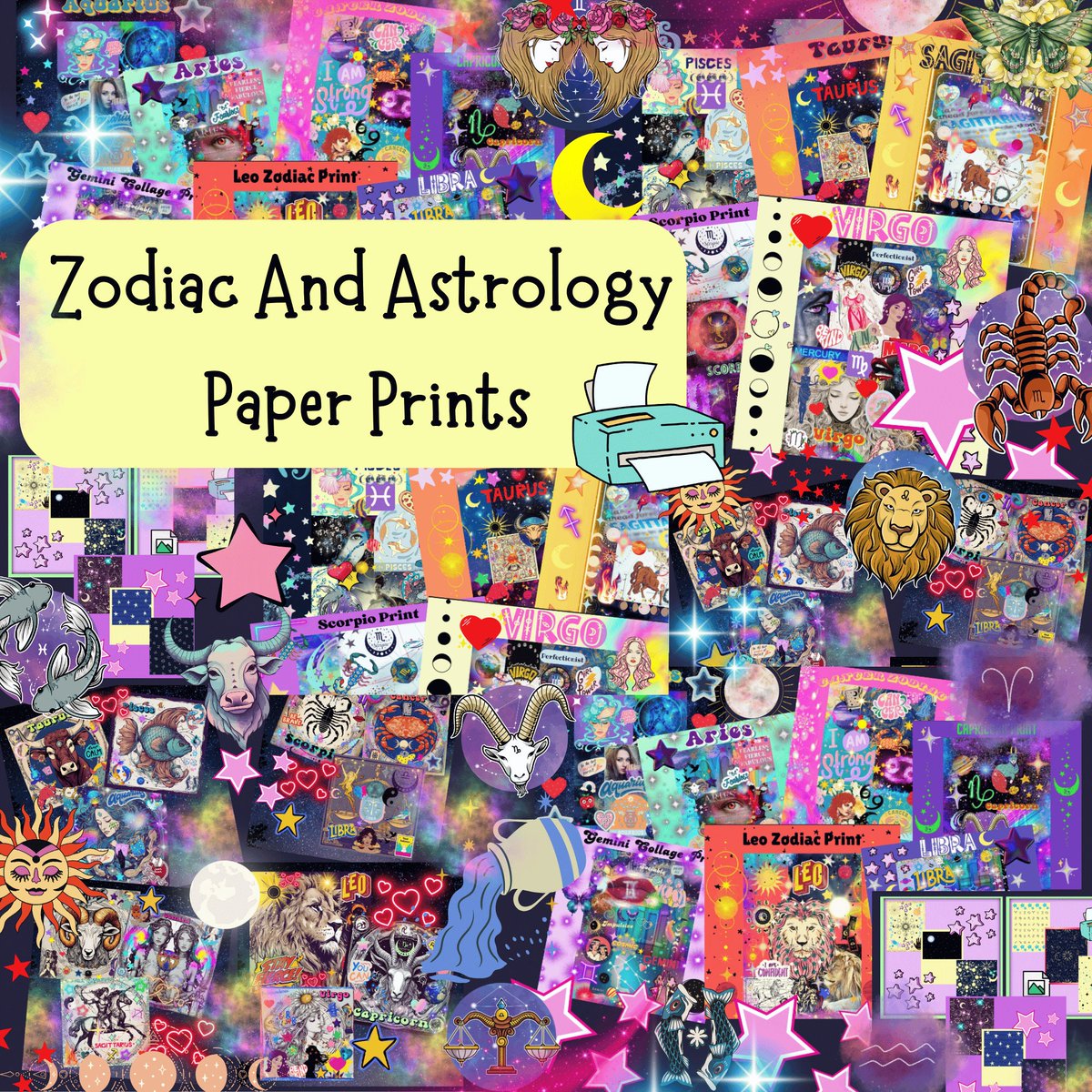 memivalley's tweet photo. Printable Zodiac And Astrology Designs, DIY Craft, https://t.co/mw9cTaS95H https://t.co/ElFnJXOyoh