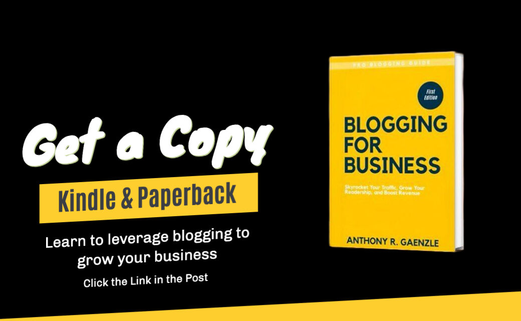 Anthony Gaenzle (@anthonygaenzle) on Twitter photo It's that time again! 
All members of the group, SHARE YOUR BEST CONTENT in the replies to this post. 
Grab some free exposure to help your content shine. 
I'll start! -->>> amazon.com/Blogging-Busin… It's that time again! 
All members of the group, SHARE YOUR BEST CONTENT in the replies to this post. 
Grab some free exposure to help your content shine. 
I'll start! -->>> amazon.com/Blogging-Busin…