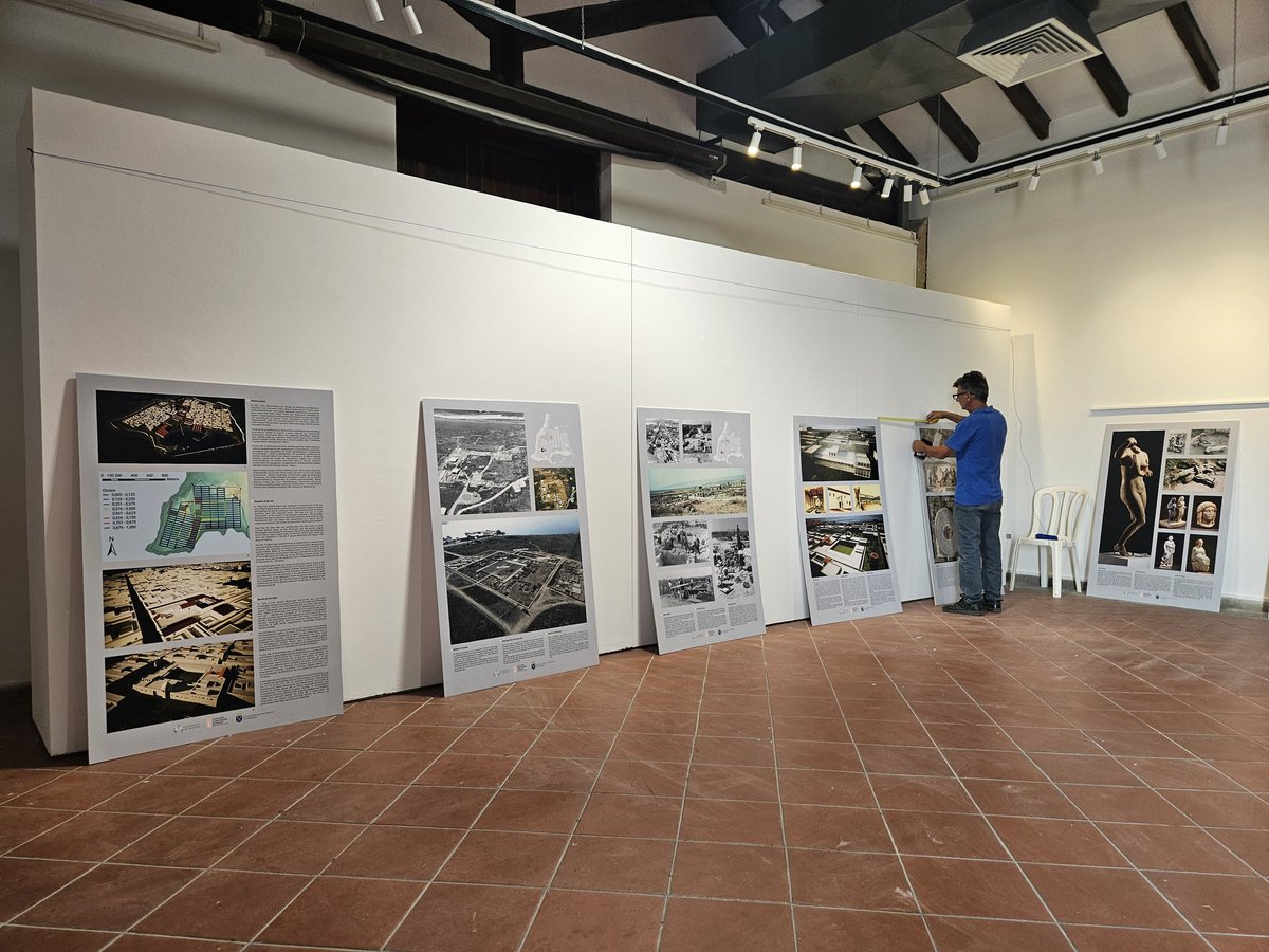 From early morning, preparations are underway for tomorrow's events celebrating #60years of Polish archaeological research here in #NeaPaphos - stay tuned!