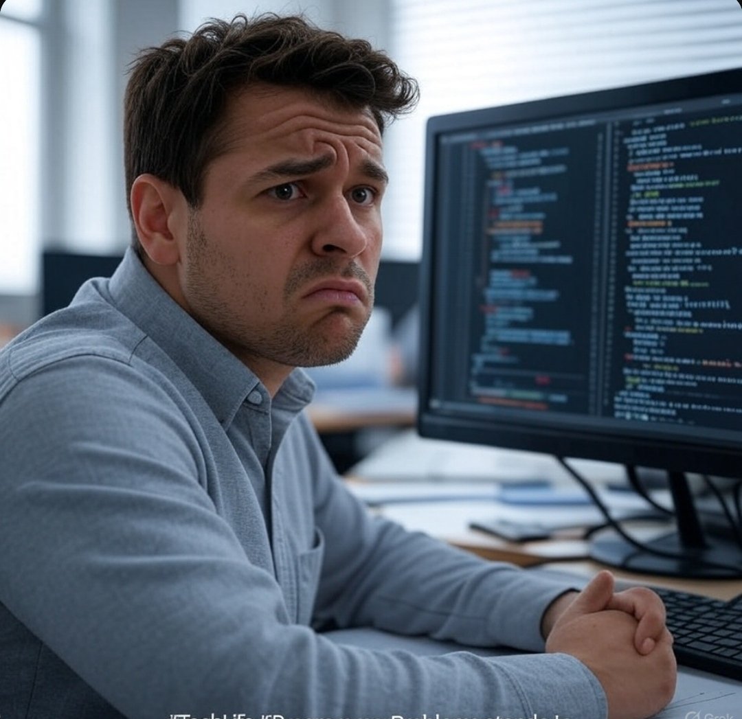 tanmayjaiswal28's tweet image. Tech life: Spent 3 hours debugging code only to find it was a missing semicolon  Who else has a coding horror story? Spill the tea in the replies!  #TechLife #ProgrammerProblems
#gesim #CoinDCXCollective