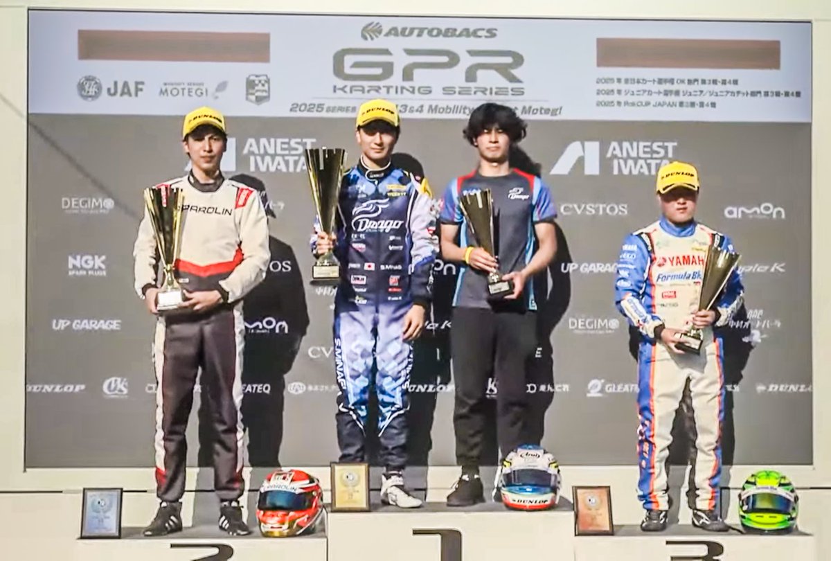 Shunsuke Minagi finished 2nd &amp; 1st in the OK class finals of GPR Rounds 3 &amp; 4 held at Mobility Resort Motegi. Congratulations!

<a href="/shunsuke_minagi/">Shunsuke MINAGI/皆木駿輔</a>