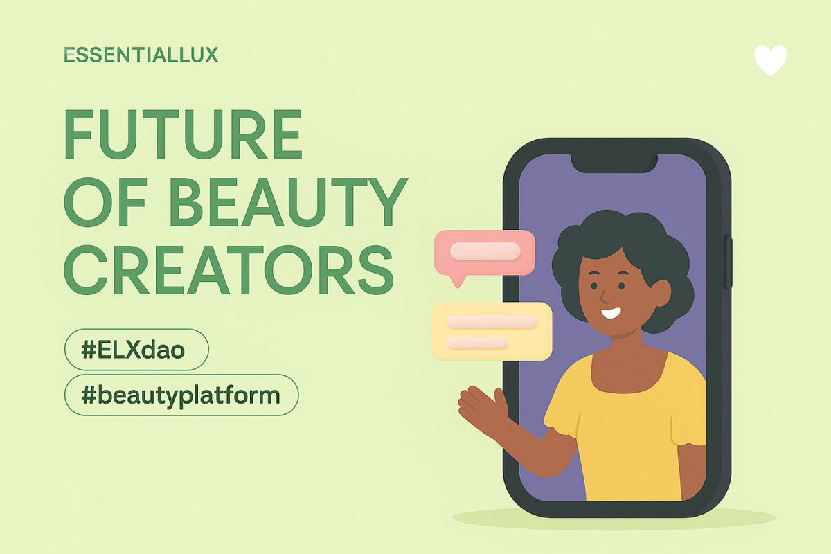 ESSENTIALLUX_'s tweet image. 💄Build. Beautify. Belong. The EssentialLux Way
EssentialLux is a creator-focused Web3 beauty platform that directly connects brands with users.
ELX DAO builds a transparent and fair advertising ecosystem through community-driven decentralized governance.
Participants can…