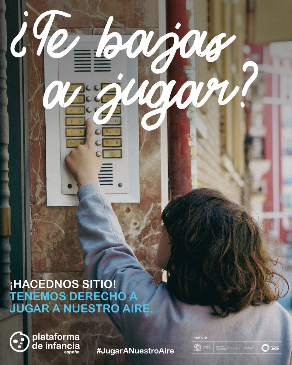 Jugar... 🪀y poder hacerlo en un medioambiente saludable, lleno de naturaleza y sin contaminación, es un derecho de las niñas, niños y adolescentes. #JugarANuestroAire

💨 Entra en plataformadeinfancia.org/jugar-a-nuestr… y hazles sitio ‼️