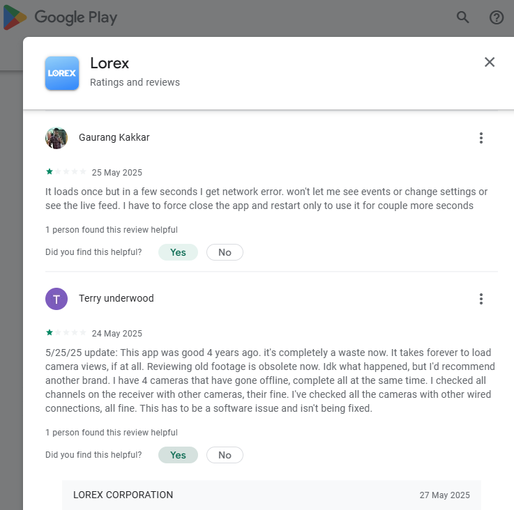Worst Chinese Lorex Camera on GooglePlay-(Sucks-Lorex-Corp-Camera-Products => [1-star] Lorex-Corp belong to China)(Rubbish)-ALTM#{Evaluated=>Garbage} User-speaking: {Sean Rollins- 19 May 2025-...pp belong in a dumpster.}👎(in a shell=>Terrible LorexCorp)#255322