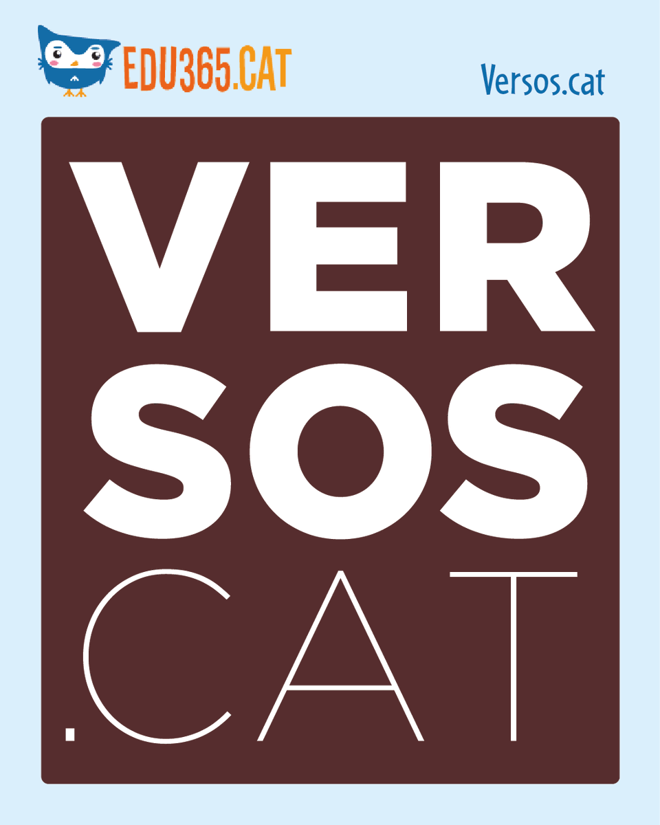 Us agrada la poesia? Amb Versos.cat podreu llegir poemes divertits i escriure els vostres! Veniu a jugar amb les paraules i a fer màgia amb la imaginació! ✨📖

🔗 versos.cat

🔗 edu365.cat

#Edu365 #batxillerat #català