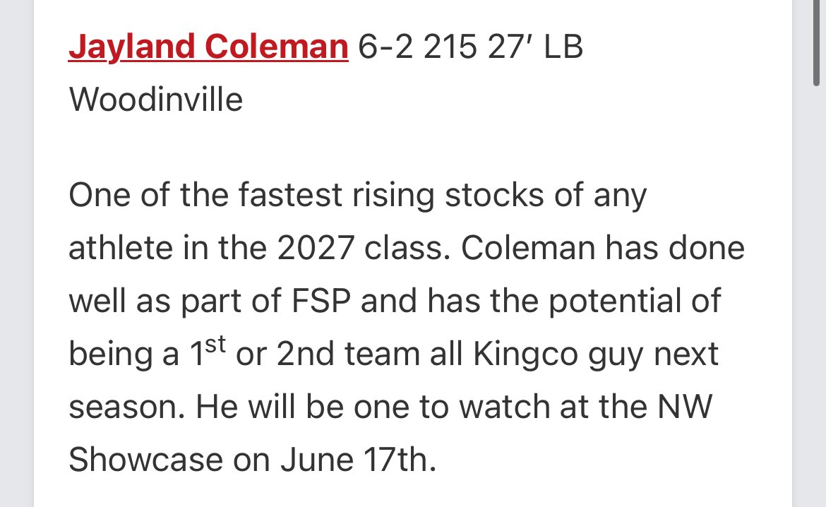 Jayland Coleman (@jaylandc08) on Twitter photo Thank you Jesus!! Blessed for the recognition. 🙏🏽💪🏽
<a href="/JordanJ_/">Jordan Johnson</a> <a href="/PrepRedzoneWA/">Prep Redzone Washington</a> Thank you Jesus!! Blessed for the recognition. 🙏🏽💪🏽
<a href="/JordanJ_/">Jordan Johnson</a> <a href="/PrepRedzoneWA/">Prep Redzone Washington</a>