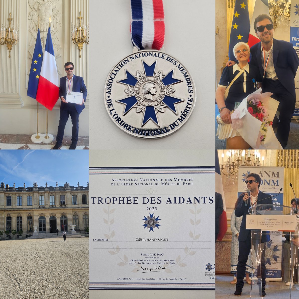 🎖 J'ai eu l'honneur de recevoir le Trophée des Aidants 2025 au nom de <a href="/CoeurHandisport/">Coeur Handisport</a> dans un lieu emblématique de la République : l'Hôtel de Lassay à l'<a href="/AssembleeNat/">Assemblée nationale</a>

C'est une marque de reconnaissance de l'engagement au quotidien depuis 12 ans ❤️
Merci ANMONM
#Handicap #Santé