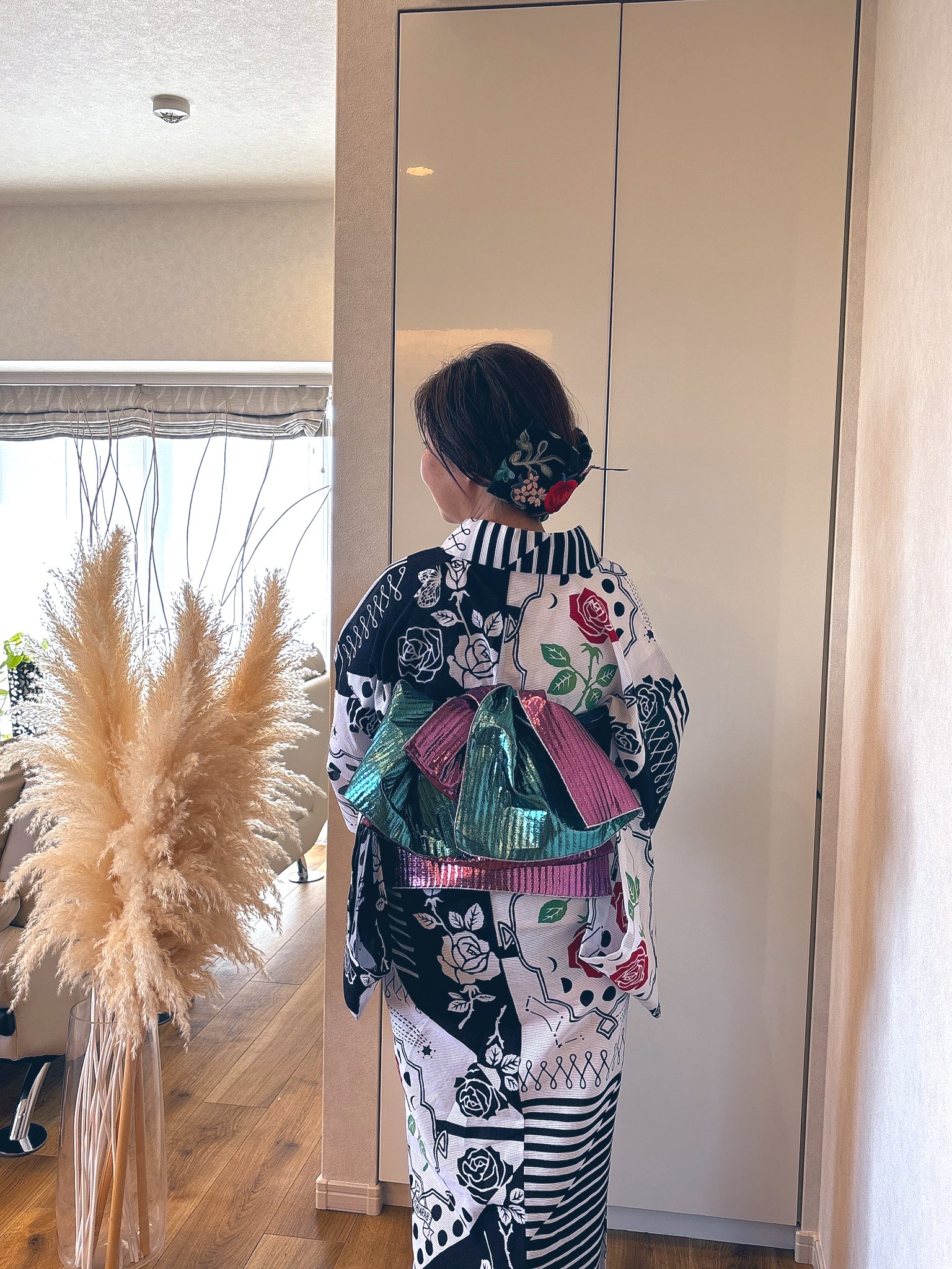 ハセガワアヤばらいろマラッカ浴衣反物