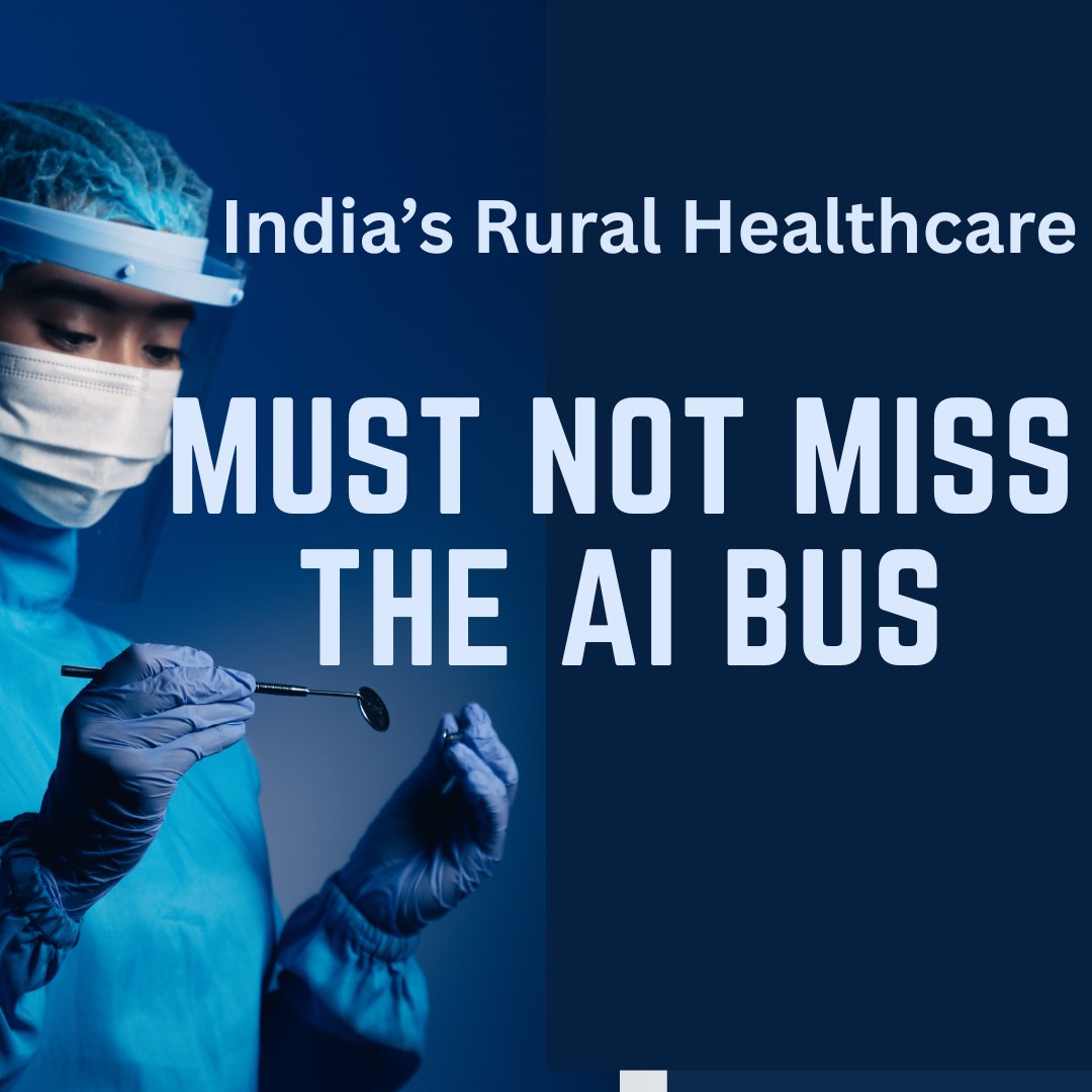 ict_post's tweet image. Rural Lives Matter: AI in healthcare must include India’s heartland. The future of medicine can’t be urban-only. From CHCs to CSCs, let AI reach every corner of Bharat. Read More: ictpost.com/rural-lives-ma…
#AI4Bharat #RuralHealthcare #DigitalHealth
