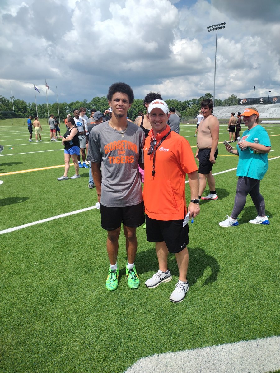 Derek Morton (@derekmorton2330) on Twitter photo Thank you Lord for giving me the opportunity to be <a href="/Gtown_Football/">Georgetown College Football</a> camp today and showcase the talents you gave me! Thank you <a href="/JohnPerin/">John Perin</a> for inviting me, had a great time and some great conversations.
<a href="/CoachFields01/">Trenton Fields</a> <a href="/CoachKellerGC/">Dayne Keller</a> <a href="/Coach_SMurray/">Sam Murray</a> Thank you Lord for giving me the opportunity to be <a href="/Gtown_Football/">Georgetown College Football</a> camp today and showcase the talents you gave me! Thank you <a href="/JohnPerin/">John Perin</a> for inviting me, had a great time and some great conversations.
<a href="/CoachFields01/">Trenton Fields</a> <a href="/CoachKellerGC/">Dayne Keller</a> <a href="/Coach_SMurray/">Sam Murray</a>
