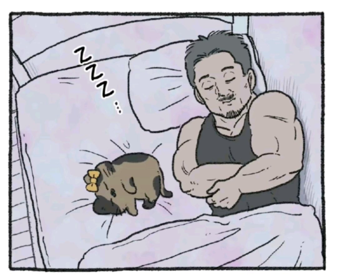 vGumiho's tweet image. this is literally how i sleep in bed with my dog