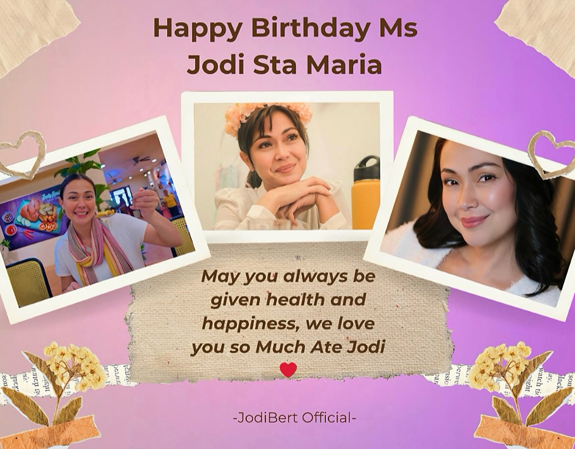 Maligayang Kaarawan sa Nag iisang Jasmin Flores/ Lavender Fields sa Buhay ni Agent Zandro Fernandez 🥰🎂 We love you So much ate Jodi, 

Thank you for the love and Inspiration you give us, we love you so much From JodiBert Family 🥰🌻

#BirthdayNaNiJodi #jodistamaria #JodiBert