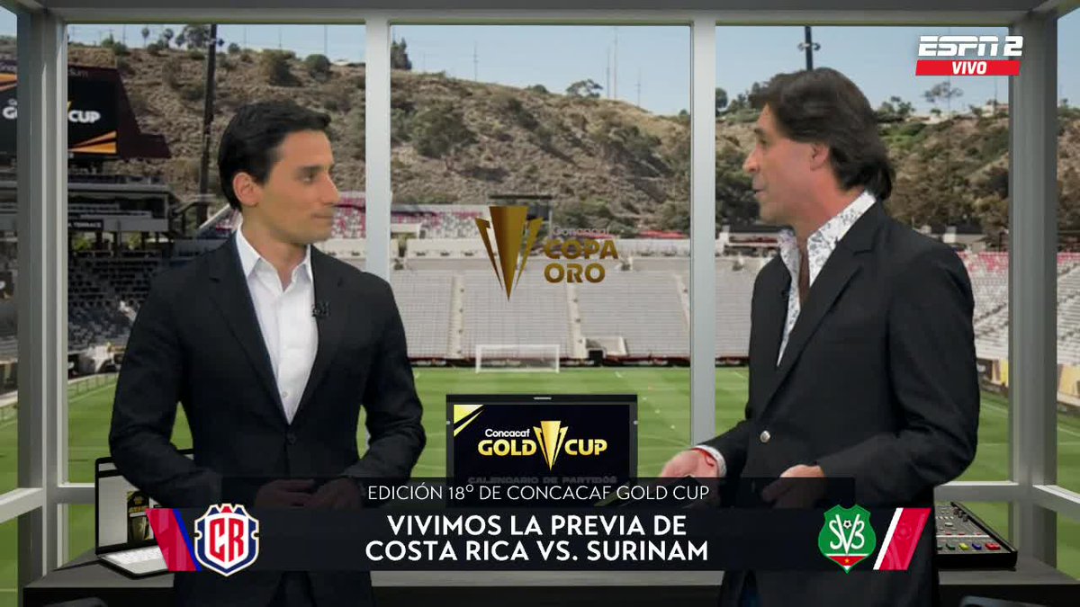 ESPN Centroamérica (@espn_cenam) on Twitter photo TERMINA LA TRIPLE CARTELERA CON EL PLATO FUERTE🔥🤩
🇨🇷Costa Rica inicia su debut en la cita copera ¡Empieza la acción centroamericana en la #CopaOro!
<a href="/GermanSosaEspn/">German Sosa</a> y <a href="/MurilloESPN/">Daniel Murillo</a> estarán con nosotros listos para toda la acción.
📺 Toda la 🏆 Concacaf #CopaOro en TERMINA LA TRIPLE CARTELERA CON EL PLATO FUERTE🔥🤩
🇨🇷Costa Rica inicia su debut en la cita copera ¡Empieza la acción centroamericana en la #CopaOro!
<a href="/GermanSosaEspn/">German Sosa</a> y <a href="/MurilloESPN/">Daniel Murillo</a> estarán con nosotros listos para toda la acción.
📺 Toda la 🏆 Concacaf #CopaOro en