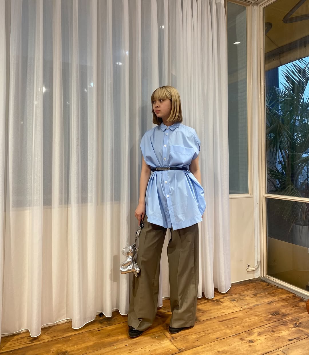 限定値下げ】miies miim CURVE TUCK PANTS 限定値下げ】miies miim CURVE TUCK PANTS