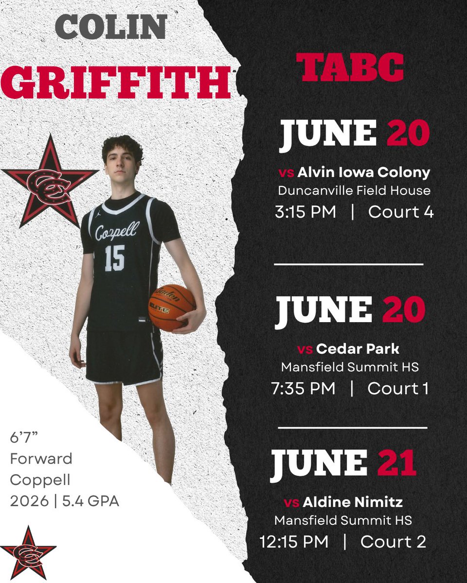 TABC schedule for this weekend. <a href="/coppellhoops/">Coppell Basketball</a>