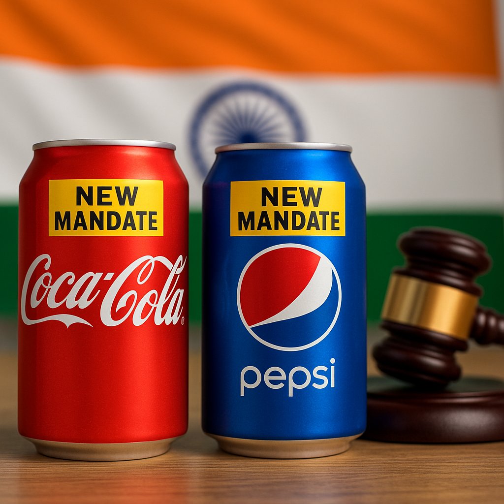 New mandate forces Coca-Cola &amp; PepsiCo to change their packaging. 🇮🇳  
Compliance or chaos? Both brands may take legal recourse.  

indiandefencereview.com/we-may-have-to…

#BrandPackaging #IndiaMandates #CocaCola #PepsiCo #EventBranding