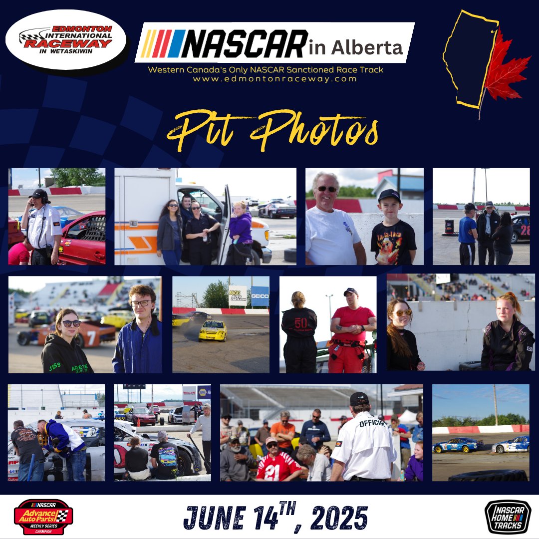 Our behind the scenes pit photos from last weekend! Thank you to the drivers that showed up despite the questionable weather, it was a very entertaining night!

#yycevents #imcamodifieds #latemodel #IMCA #yegevents #nascarracing #NASCAR