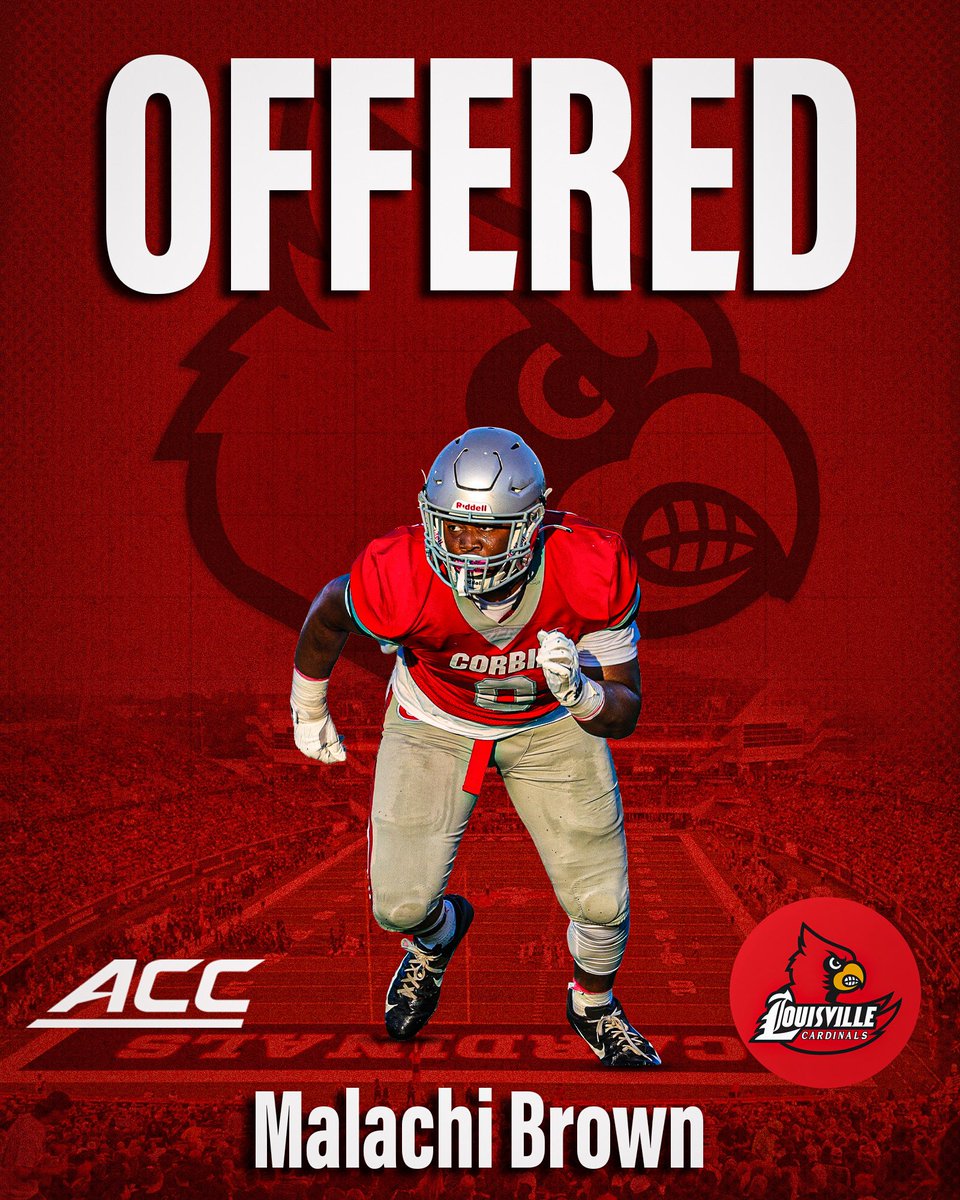 Malachi Brown (@304mali) on Twitter photo After a great conversation with <a href="/CoachMarkHagen/">Mark Hagen</a> I am blessed to receive an offer from <a href="/LouisvilleFB/">Louisville Football</a> #AGTG After a great conversation with <a href="/CoachMarkHagen/">Mark Hagen</a> I am blessed to receive an offer from <a href="/LouisvilleFB/">Louisville Football</a> #AGTG