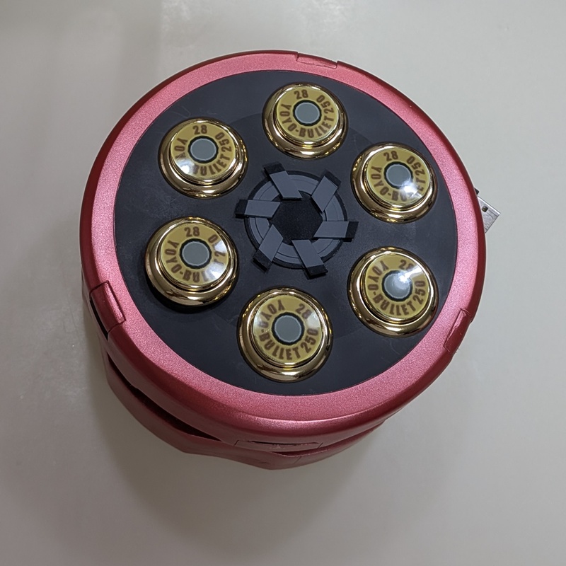 YOYO型レバーレス
塗り替え完了！！
メタリックヨーヨーになりました😋
動くかどうかは夜に確認…

#ギルティギアストライヴ #ギルティギア #GGST