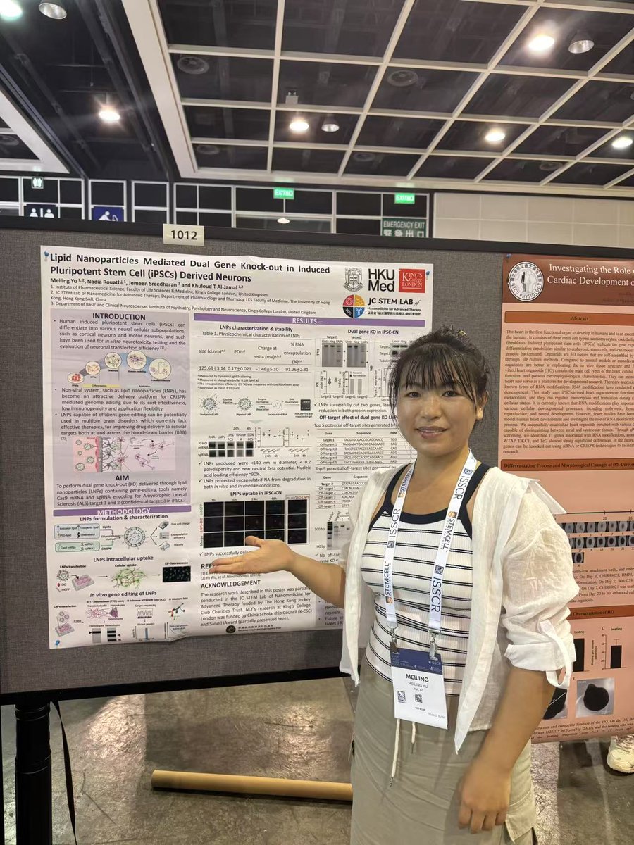 Meiling Yu (@meilingyu7) on Twitter photo It was such a great time sharing part of my work at ISSCR 2025 conference <a href="/ISSCR/">ISSCR</a> ! So happy to learn from experts and peers. Grateful for the support of
<a href="/aljamallab/">aljamallab</a>, <a href="/aljamal_khuloud/">Khuloud Al-Jamal FRPharmS FRSC</a> and <a href="/hkumed/">HKU Medicine</a> It was such a great time sharing part of my work at ISSCR 2025 conference <a href="/ISSCR/">ISSCR</a> ! So happy to learn from experts and peers. Grateful for the support of
<a href="/aljamallab/">aljamallab</a>, <a href="/aljamal_khuloud/">Khuloud Al-Jamal FRPharmS FRSC</a> and <a href="/hkumed/">HKU Medicine</a>