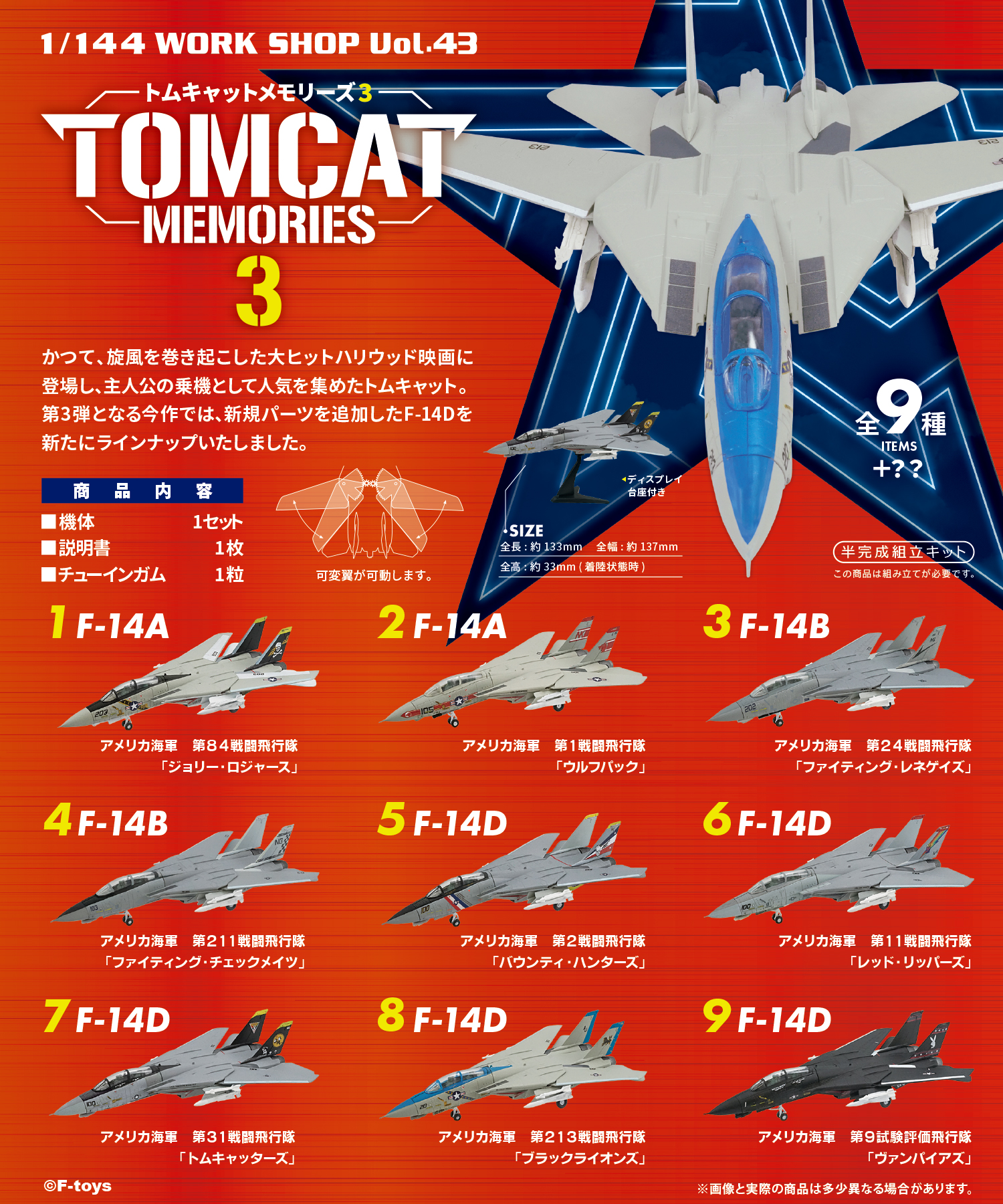 1/144 F-toys アーカイブス ユーロジェットコレクション【1BOX10