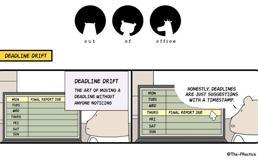 Deadline Drift...
#OOO #Episode230 #lifeatwork #experiences #learning