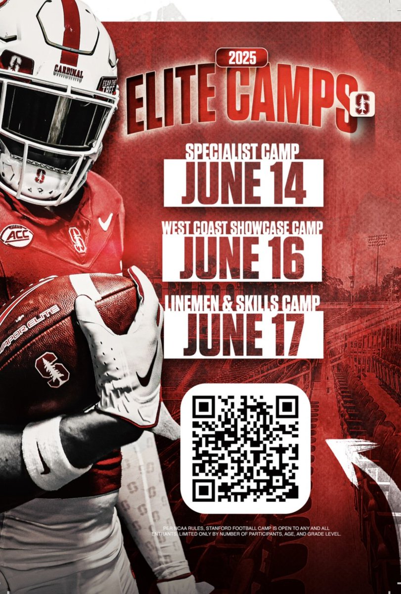 I am excited to compete and grow at <a href="/StanfordFball/">Stanford Football</a> CAMP tomorrow.  Let's go!!!

<a href="/CoachRaw_/">Coach Raw</a>
<a href="/CoachLeeIV/">William H. Lee IV "Coach Will-Lee" | PHIL 4:13</a>
<a href="/DASHGwinnett/">Dash Performance</a> 
<a href="/CoachAprilOLB/">Bobby April III</a> 
<a href="/CoachAThompson/">Andy Thompson</a>