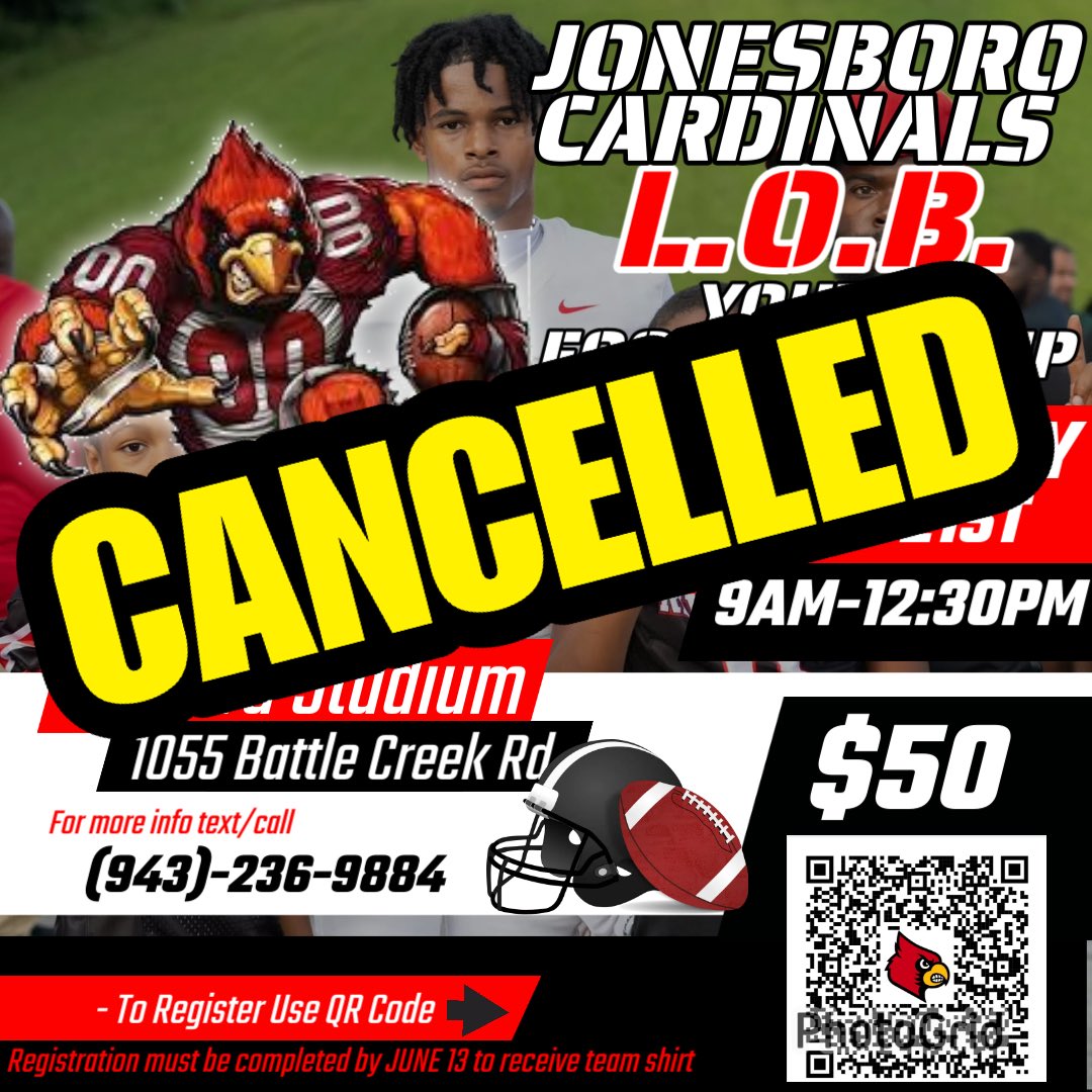 ‼️ YOUTH CAMP IS CANCELLED ‼️