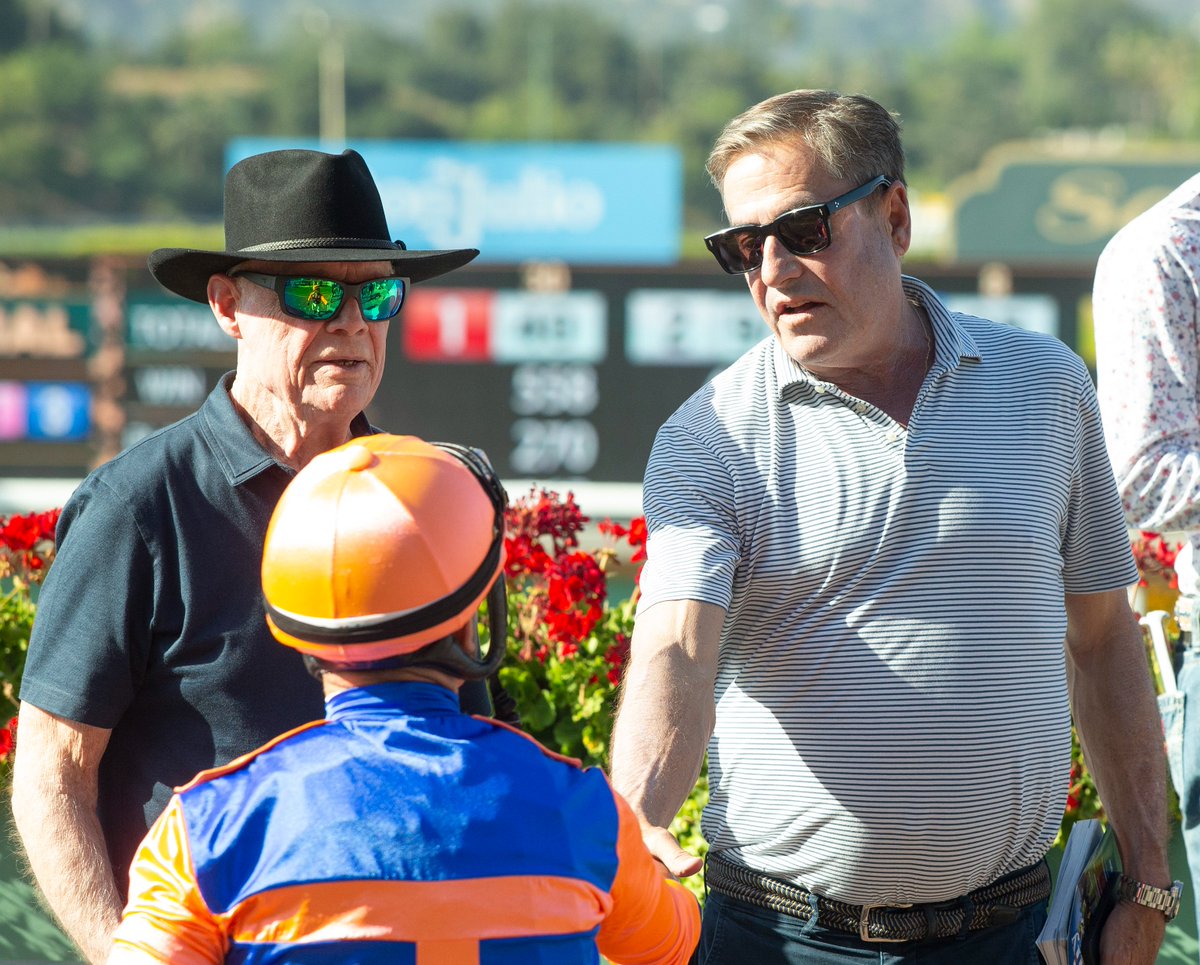 Thoroughbred Owners of California (@toc_racing) on Twitter photo Congratulations, PONY EXPRESS
<a href="/santaanitapark/">Santa Anita Park</a> R10, 6/15/25
Owner: By Talla Racing LLC, Three Chimneys Farm and West Point Thoroughbreds
Trainer: <a href="/johnwsadler/">John W. Sadler</a>
Jockey: <a href="/umbyrispoli/">Umberto Rispoli</a> Congratulations, PONY EXPRESS
<a href="/santaanitapark/">Santa Anita Park</a> R10, 6/15/25
Owner: By Talla Racing LLC, Three Chimneys Farm and West Point Thoroughbreds
Trainer: <a href="/johnwsadler/">John W. Sadler</a>
Jockey: <a href="/umbyrispoli/">Umberto Rispoli</a>