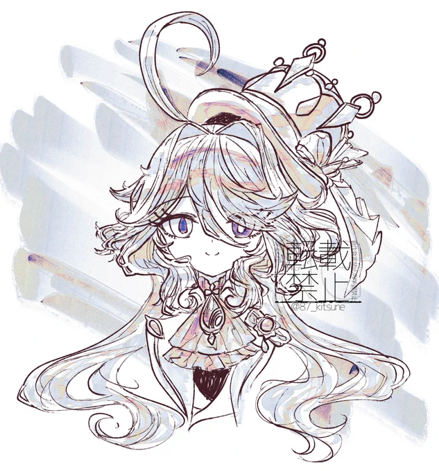 #見た絵師さん強制初投稿の絵と今の絵を比べる 2014→2025 髪のハイライトどうやったんだこれ