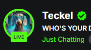 ItsCmad's tweet photo. @Teckel_on_Kick Congrats on getting the checkmark! https://t.co/8sj54WoMK8