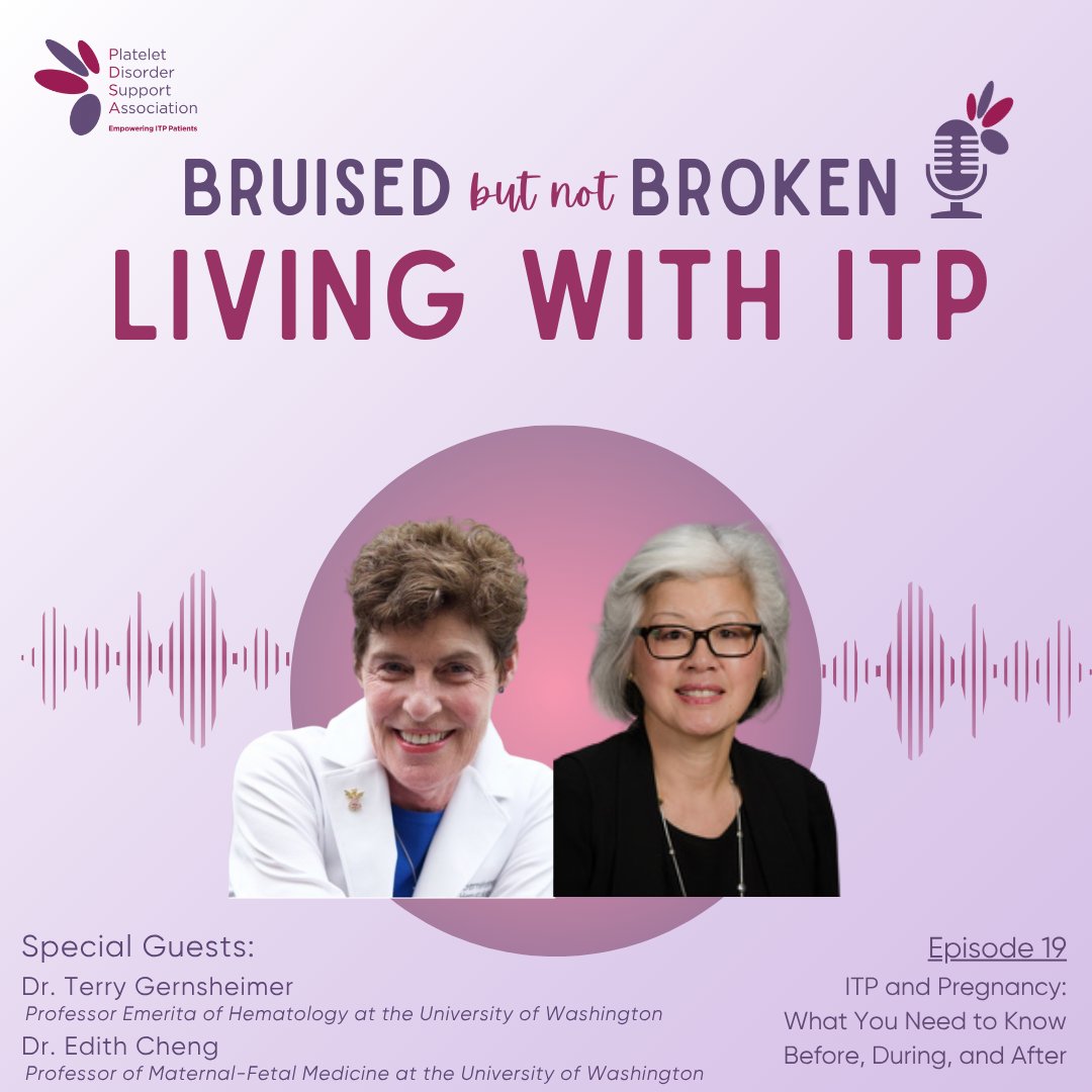 PDSA_ITP's tweet image. In this episode we break down what every woman with ITP should know. Whether you're planning, pregnant, or just curious, this is the insight you've been waiting for. Your ITP journey in pregnancy starts here. Listen now at pdsa.org/podcast or on Spotify.