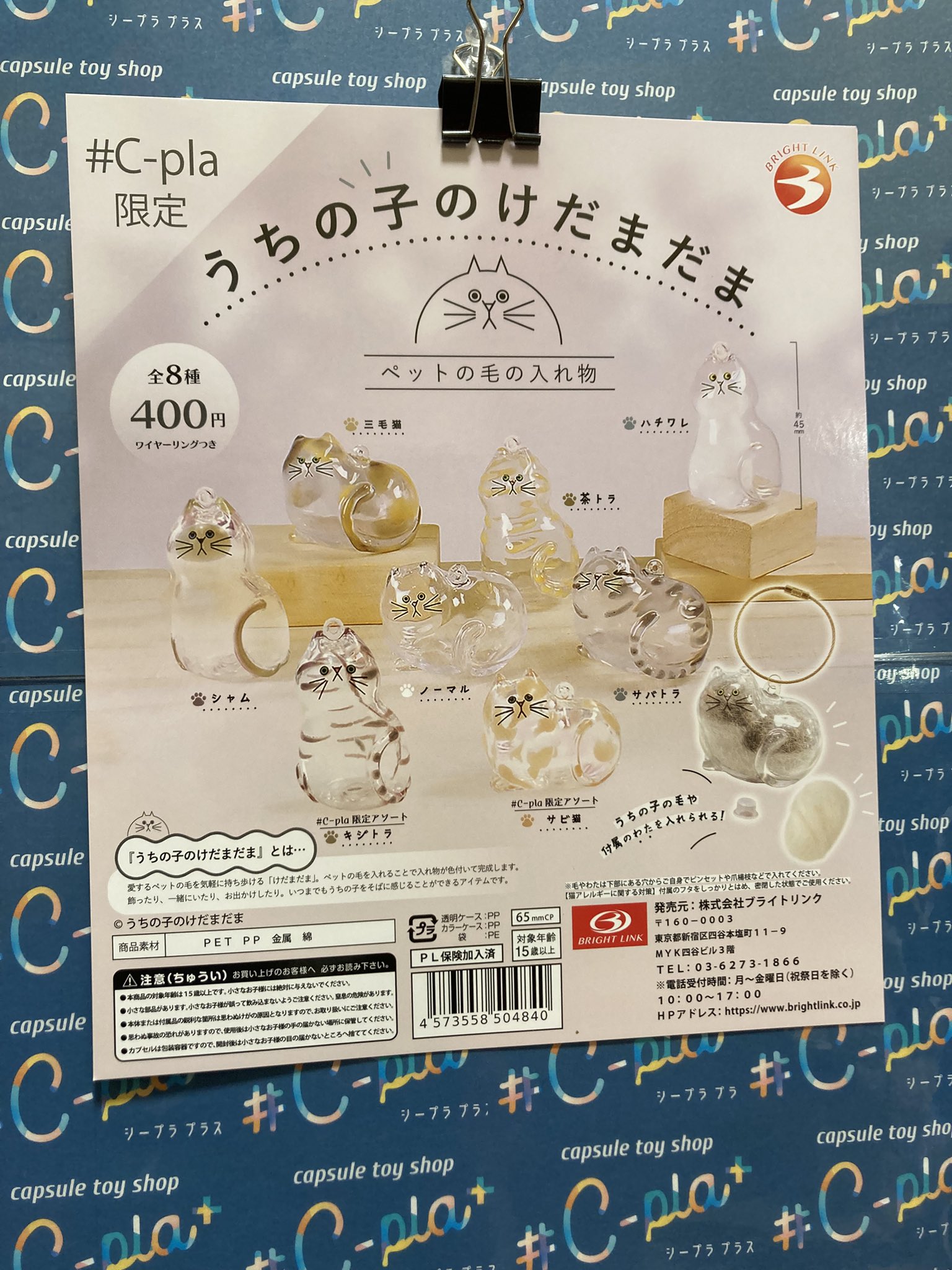 限定 うちの子のけだまだま キジトラc-pla限定 シープラ ガチャ